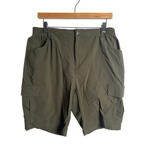 MIER Shorts Women's Size 12 Gray Nylon Stretch Cargo Lightweight Hiking Outdoor